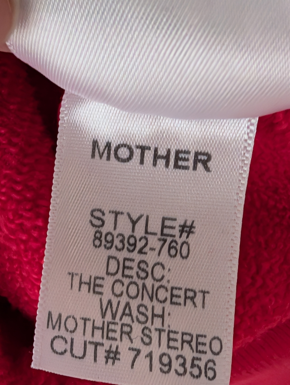 MOTHER The Concert Graphic Sweatshirt Size XL - Picture 8 of 11